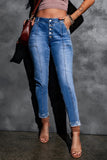 Baeful Button Fly Center Seam High Rise Jeans