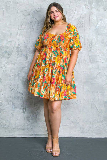 FLYING TOMATO - A printed woven mini dress - IDP20299
