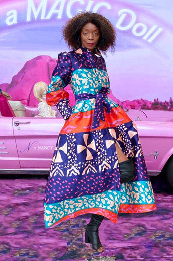 A91001 DRESS: MULTI / XXXL